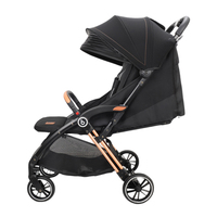Poussette bébé pliable légère en métal, poussette de voyage, trotteur pliable, pliable pour avion, 2 en 1, portable, capacité de charge de 20 kg