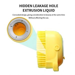 Cepillo de Ducha para Mascotas con Logotipo Personalizado, Cepillo de Baño de Silicona para Mascotas, Dispensador de Champú, Cepillo de Baño para Perros y Gatos con Dispensador de Jabón - Product Image 4