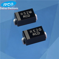 Diode à récupération rapide GPP FR207 RS2M 2A 1000V Emballage SMAFL