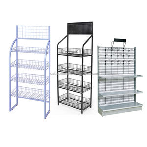 Estantes de exhibición de hierro forjado directos de fábrica Estantes de bebidas de metal convenientes para supermercados Tiendas de conveniencia Comisarios - Product Image 6