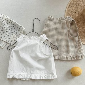 Pakaian Anak-anak 2026 Baju Tanpa Lengan Gaya Korea Anak Perempuan Baru Musim Panas Blus Musim Panas Atasan Anak-anak Sejuk dan Bernapas - Product Image 2