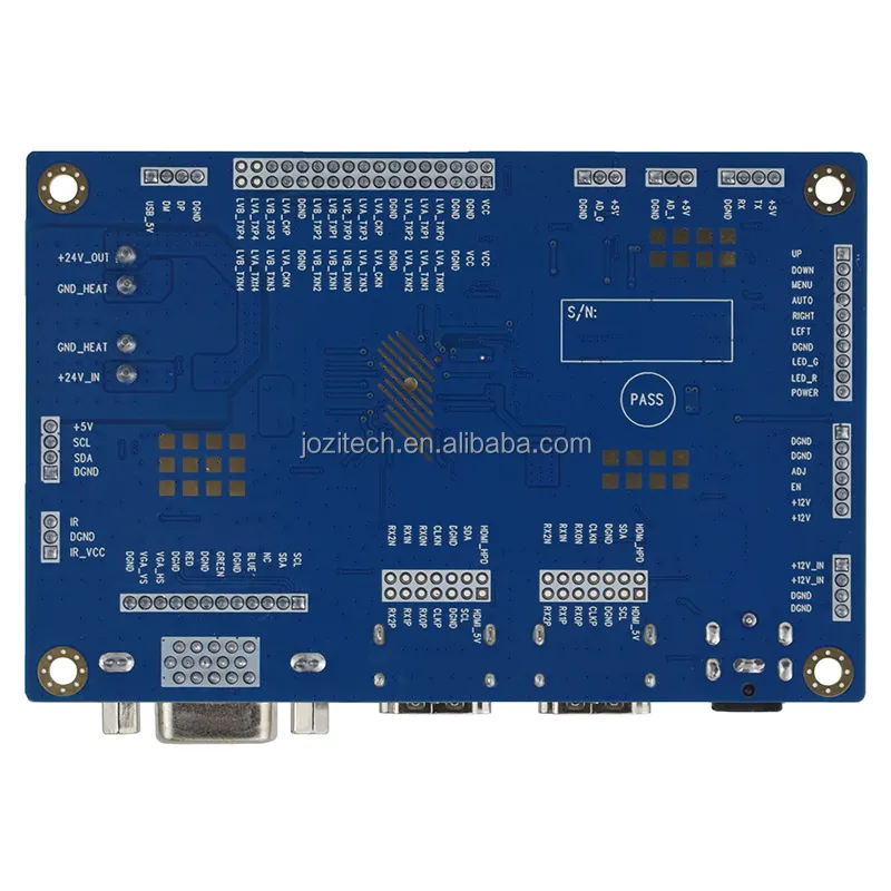 La scheda pubblicitaria di Jozitech ZY-S10HT01 controller LCD avanzati V1.0 per monitor e display LCD Full-HD 1920x1080