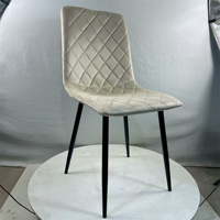 Chaise de salle à manger en velours de luxe nordique vert bleu chaises de salle à manger en tissu de velours rembourré pour table de salle à manger