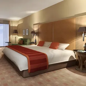 Bộ khách sạn phong cách mới Hilton tự tin Hampton INN khách sạn nội thất phòng ngủ khách sạn
