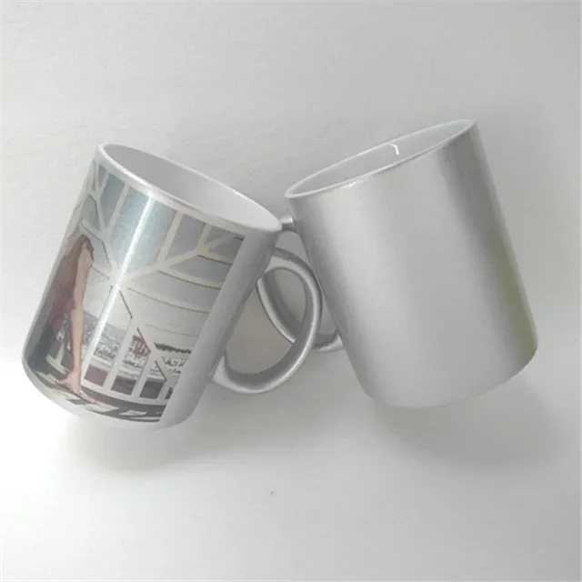 11oz sublimation ceramic silver mug