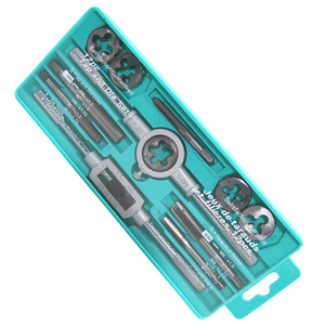 Jeu de tarauds et filières 12 pièces, vente en gros d'usine, outil combiné pour tarauds manuels - Product Image 2