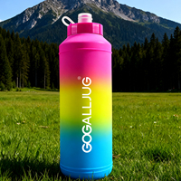 Bouteille d'eau compressible sans BPA de 500 ml, étanche, portable, pour la randonnée, le camping, les sports