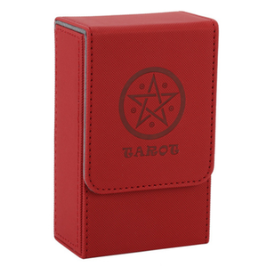 Caja de Almacenamiento para Cartas del <span class=keywords><strong>Tarot</strong></span>, Tamaño Grande, Cuero PU, Personalizable con Logotipo de Pentagrama, Estuche Portátil para Cartas, Funda para Cartas de Juego de Mesa - Product Image 3