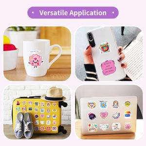 50 Uds. Pegatinas de grafiti de <span class=keywords><strong>frases</strong></span> de ansiedad de rechazo de dibujos animados <span class=keywords><strong>para</strong></span> decoración de <span class=keywords><strong>pared</strong></span> de teléfono, pegatina inspiradora bonita <span class=keywords><strong>para</strong></span> aliviar la ansiedad - Product Image 6