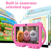 El Mejor Regalo Tablet para Niños de 7 Pulgadas 2GB 32GB con Aplicaciones Educativas Preinstaladas Pantalla IPS 1024*600 Android 12 Tablet Pc para Niños