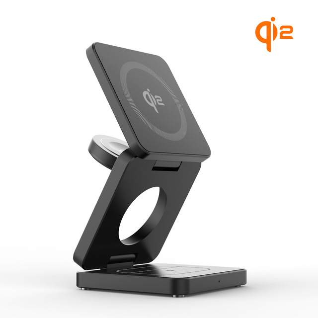 New Wireless Charger Stand Magnetic Folding USB Wall Charger with Type-C Port Compatible for Iwatch