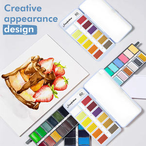 Kit di Acquerelli Tascabile da Viaggio Fontainebleau, Set di 12 Colori con Pennello e Tavolozza da Viaggio - Product Image 2