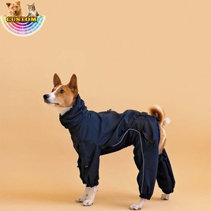 Qqgift Tùy Chỉnh Sang Trọng Con Chó Quần Áo Không Thấm Nước Basenji Phù Hợp Với Trong Màu Đen Với Có Thể Điều Chỉnh Ngực Khóa Và Phản Quang <span class=keywords><strong>Snood</strong></span> - Product Image 1