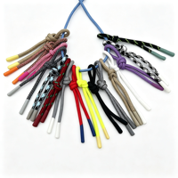 Maßgefertigte Großhandels-Mehrfarben-Geflochtene Polyester-Kordel mit Hoher Reißfestigkeit und Kunststoffspitzen für Kapuzenpullover, Hosen, Taschen, Waschbar