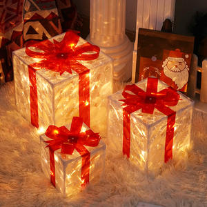 Outdoor Yard <strong>Light</strong> <strong>up</strong> Christmas <strong>Boxes</strong> <strong>Present</strong> Decorations Set of 3 <strong>Light</strong> <strong>up</strong> Decor Outdoor Home Christmas Lighted <strong>Boxes</strong> - Product Image 1