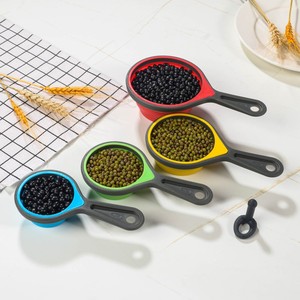 Đa Chức Năng Silicone Đo Cup Set Đầy Màu Sắc Baking Spoon 4 Pcs Silicone Gấp Cốc Đo Cho Dụng Cụ Nhà Bếp - Product Image 2