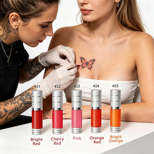 Pigmento vegetal semipermanente anti-gris para cejas, labios y ojos, efecto niebla suave, uniforme, brillante, limpio, pos-color, en tonos fríos y cálidos, multi-set. - Product Image 1