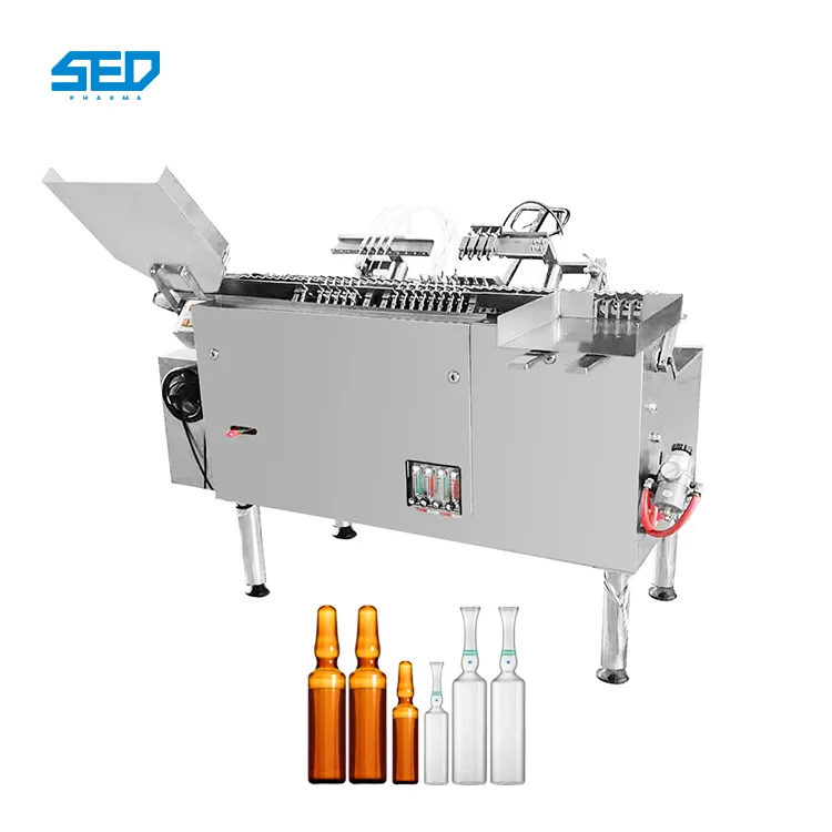 फैक्टरी मूल्य स्वचालित मिनी आवश्यक तेल ग्लास एम्पाउल भरने और सीलिंग मशीन