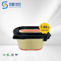 Filtre à air pour camion à conception de filtration en couches, bloquant les impuretés grossières et fines couche par couche, 3466687 346668 pour C-at