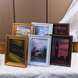 Marco de Fotos Decorativo de Estilo Europeo Retro Tallado, Multicolor, de PS, <span class=keywords><strong>para</strong></span> Decoración de Paredes de Galería, Suministro de Fábrica - Product Image 3