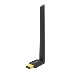 New upgrade Factory supplier 4dBi antenna Bt 5.3 Wireless Dongle For Pc Portable External 100m 2.4ghz 5.3 USB Adapter