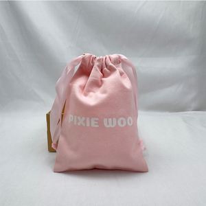 Bolsa Ecológica Reutilizable de Lona de Algodón con Cordón, Bolsa Tipo Pouch de Estilo Simple - Product Image 4