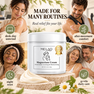 Crema al Magnesio a Marchio Privato, Idratante Corporeo Topico per Massaggi Quotidiani, Comfort Rinfrescante, Cura della Pelle Secca - Product Image 3