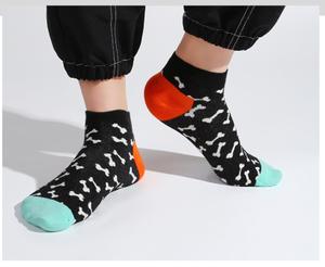 ถุงเท้าสั้นสตรีทคอตตอนสำหรับฤดูร้อนถุงเท้าลำลองสูงถึงข้อเท้าลายสัตว์ปากตื้นขนาดฟรีไซส์สำหรับผู้ชายผู้หญิง - Product Image 5