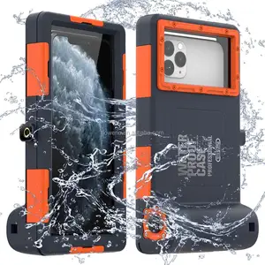 Onderwater Duiken Snorkelen Foto Video Waterdichte Case Full Body Ingebouwde Screenprotector Clear Cover Voor Iphone Samsung