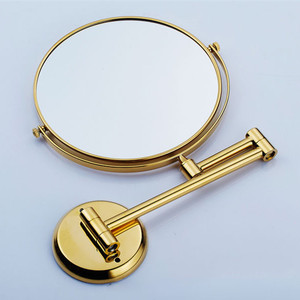 <span class=keywords><strong>Led</strong></span> trang điểm gương kính thiên văn gấp vàng Tường gương xoay Stretchable Chiều dài Rose Gold phòng tắm Vanity <span class=keywords><strong>Led</strong></span> Gương Vòng - Product Image 4