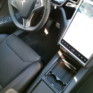 Caja de Almacenamiento para Consola Central de Tesla Model X S, Portavasos de Plástico, Diseño Moderno, Accesorio de Modificación - Product Image 5