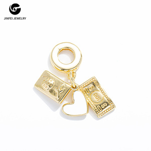 Bán Chạy Nhất Pan Làm Ra-Phong Cách Vòng Đeo Tay Quyến Rũ-Mạ Vàng Men Mặt Dây Quyến Rũ Cho Mặc Hàng Ngày - Product Image 6