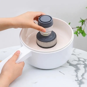 YDM Factory Direct Kitchen <strong>Dishwashing</strong> Brush <strong>Liquid</strong> Soap Dispenser Cleaning Tools Cleaning Brush Can Be Customized logo - Product Image 5