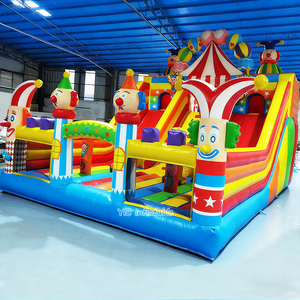 Toboggan Gonflable Commercial Thème Cirque, Combo Gonflable Géant <span class=keywords><strong>Clown</strong></span>, Château Gonflable pour Enfants pour Location, Événements et Fêtes - Product Image 4