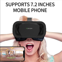 Lunettes de réalité virtuelle VR Box améliorées, lunettes intelligentes HD 3D, casque pour lunettes VR de 4,7/7 pouces, casques de jeu