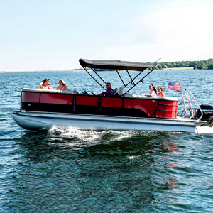 <span class=keywords><strong>Kit</strong></span> de bateau <span class=keywords><strong>ponton</strong></span> <span class=keywords><strong>en</strong></span> alliage d'aluminium Allhouse Boat 23 pieds 7 m, moteur hors-bord, yacht de luxe, modèle familial pour loisirs PB23 - Product Image 1