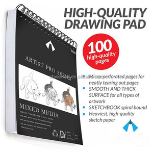 แผ่นกระดาษผสม9X12สำหรับ<span class=keywords><strong>งาน</strong></span>ศิลปะ bview แผ่น100แบบมือ<span class=keywords><strong>อาชีพ</strong></span>สมุดสเก็ตช์ภาพสำหรับโรงเรียนระบายสี - Product Image 2