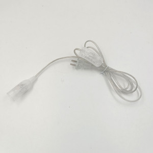 Cable de alimentación transparente <span class=keywords><strong>con</strong></span> <span class=keywords><strong>interruptor</strong></span> E14 y <span class=keywords><strong>enchufe</strong></span> estadounidense para lámpara de sal del Himalaya, 1.8m - Product Image 3