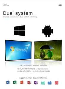 Pantalla táctil interactiva todo en uno Resolución 4K Ultra HD Conectividad multidispositivo y pantalla dividida para colaboración - Product Image 4
