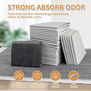 Ama-zon sıcak satış 34X34 kömürleşmiş yavru eğitim tek kullanımlık karbon yapıştırıcı pedleri ile kömür köpekler için <span class=keywords><strong>Pet</strong></span> köpek tuvalet pedi - Product Image 6