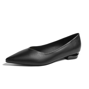 <span class=keywords><strong>Scarpe</strong></span> professionali da donna con <span class=keywords><strong>tacco</strong></span> <span class=keywords><strong>basso</strong></span> in vera pelle <span class=keywords><strong>scarpe</strong></span> da pendolare <span class=keywords><strong>nere</strong></span> a punta taglie più 41-43-piedi non stanchi a bocca bassa - Product Image 5