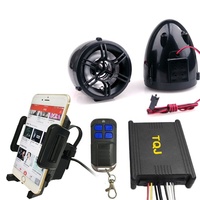 Système d'alarme antivol pour moto avec son puissant de 125 dB, charge de téléphone, appels mains libres, audio MP3 stéréo, DC 12V