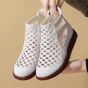 Sandalias de suela gruesa con punta redonda para mujer, sandalias caladas de verano 2024 para mujer, sandalias ortopédicas cómodas para mujer - Product Image 5