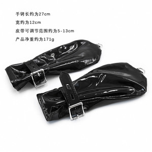 Manette Flirtare Giocattoli Ritenuta Bondage con Serratura di Cuoio Dell'unità di Elaborazione da Polso Polsini per Le Donne - Product Image 3