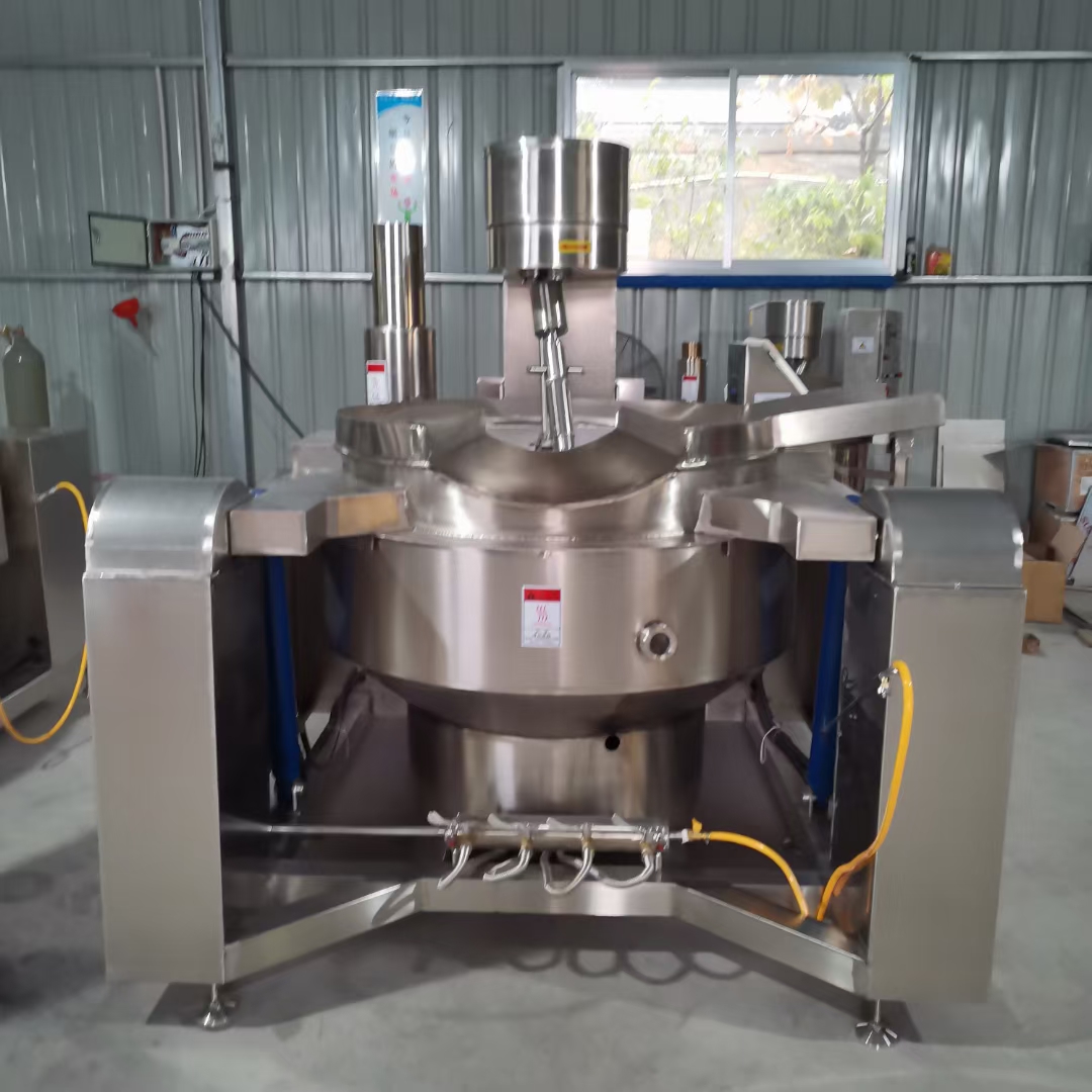 Automatic Hamburger Meat Processor with Sauce Mixing Feature Food Processing Machinery for Curry Sauce Cooking