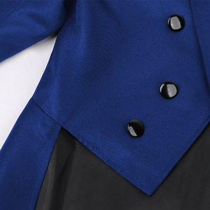 Veste Steampunk Rétro Halloween pour <span class=keywords><strong>Homme</strong></span>, Costume Gothique Victorien, Uniforme <span class=keywords><strong>de</strong></span> Smoking, Costume <span class=keywords><strong>de</strong></span> Cosplay Médiéval, <span class=keywords><strong>Manteau</strong></span> à Traîne pour Spectacle Scénique - Product Image 4