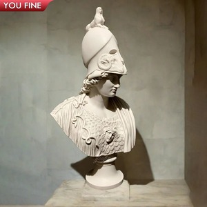 Forma classica Marmo Eirene Statua Dea della Pace Del Busto Scultura - Product Image 2