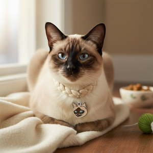 Targhetta identificativa per gatti Tag Cat Siamese color crema - Product Image 3