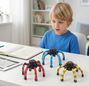 <span class=keywords><strong>Fidget</strong></span> Spinners Transformables 4 Pièces Jouets Sensoriels Anti-Stress pour Enfants et Adultes - Product Image 6