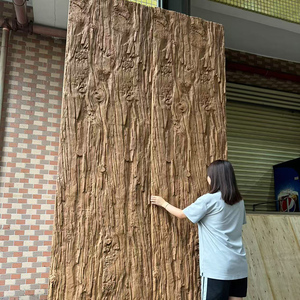 Tablero de <span class=keywords><strong>Madera</strong></span> Sintética PU con Simulación de Grano de <span class=keywords><strong>Madera</strong></span>, Revestimiento de Pared Exterior con Diseño de Piedra Antigua - Product Image 1